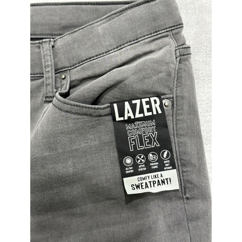 Lazer Jeans Women's Size 18 Slim Straight Stretch Gray Soft Brand New‎ With Tags - Picture 2 of 13
